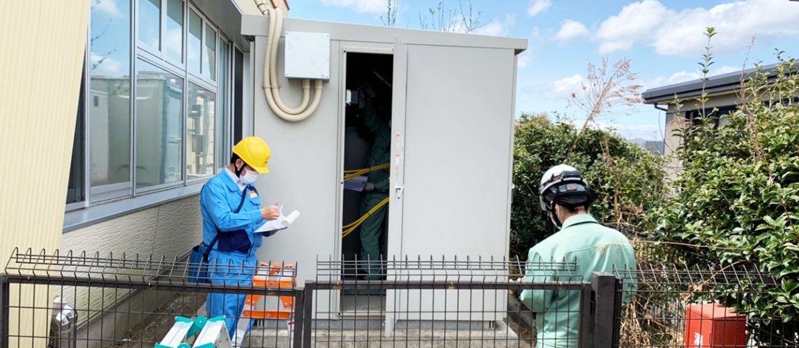 宮城県　完全自家消費　高圧工事